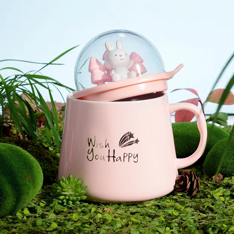 Кружки офисные керамические с ручкой и крышкой 400 мл|Кружки| |