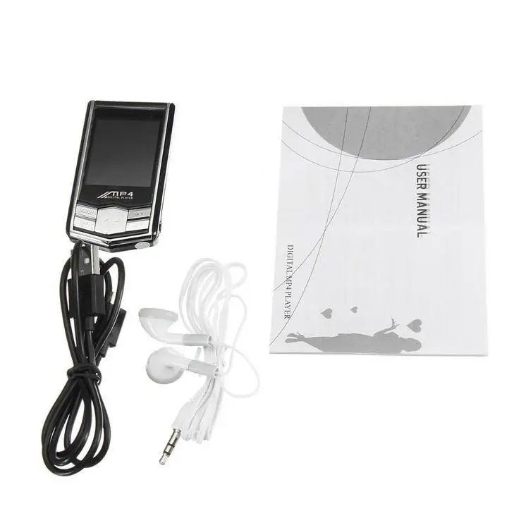 Slim MP4 Music Player with 1.8 Inch LCD Screen Media Video Game Movie FM Radio With Earphones USB | Электроника