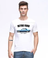 fashion new summer solid color short sleeve loose american car fans granada mk2 t shirt classic car modified skate tshirt