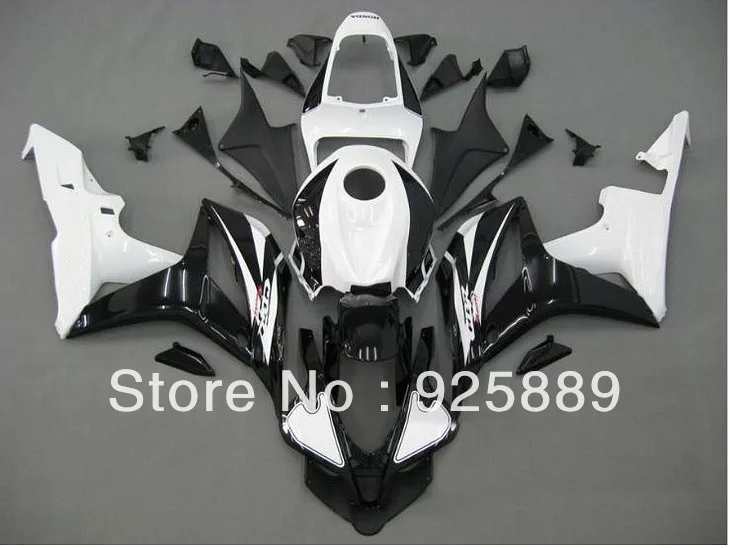 

Injection Mold Gloss Black White Body For CBR600RR 07 08 CBR600 07-08 CBR 600RR 2007-2008 600 RR F5 2007 2008 ABS Fairing Kit