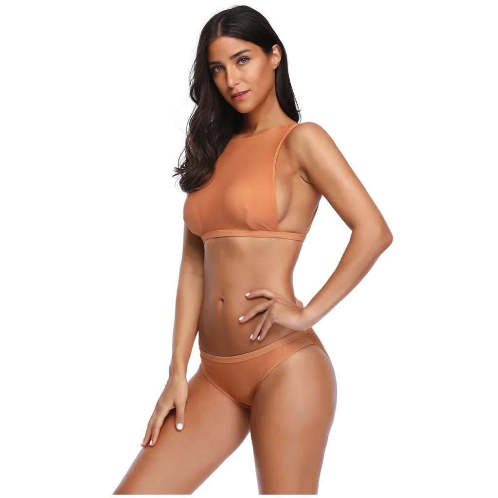 

2020 New Women Sexy Bandage Bikini Push-up Padded Bra Swimsuit Bathing Suit Set Swimwear Swimming Beachwear Suit