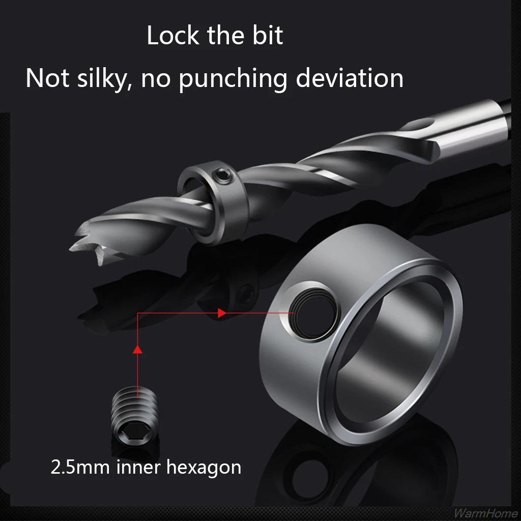 

Drill Ring 3/4/5/6/8/10/12/16mm Drill Locator Bit Depth Stop Collars Ring Positioner Locator Woodworking Tools A01 21 Dropship
