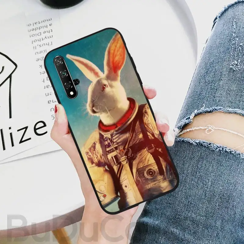 

Riccu cat Astronaut dog fox Space Moon universe Phone Case For Huawei Honor 8X 9 10 20 Lite 7A 8A 5A 7C 10i 20i 9X play 8C