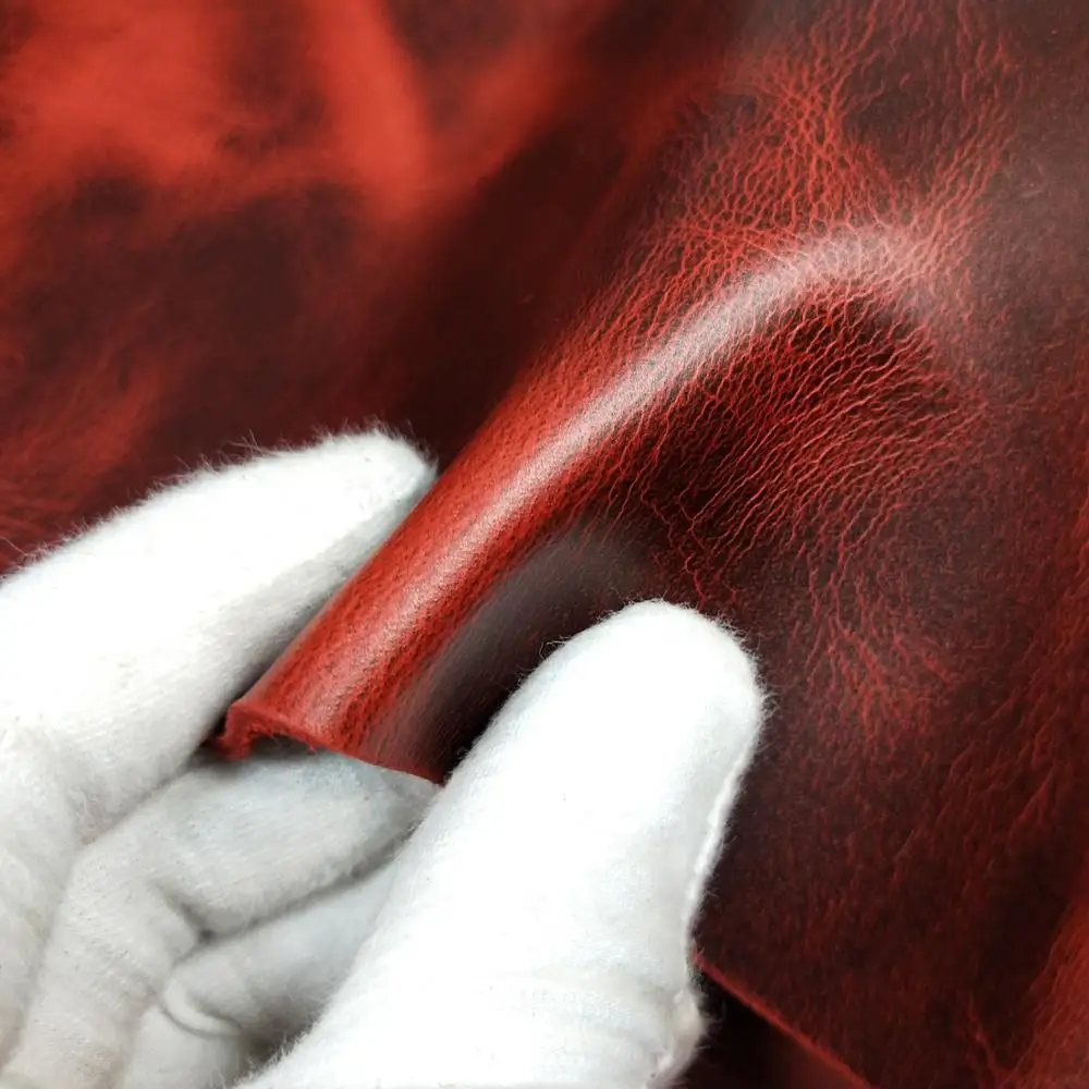 Crazy Horse Leather 2.0mm Thick Vintage Oil Wax Tanned Piece Genuine Cowhide First Layer DIY Hand Leathercraft |
