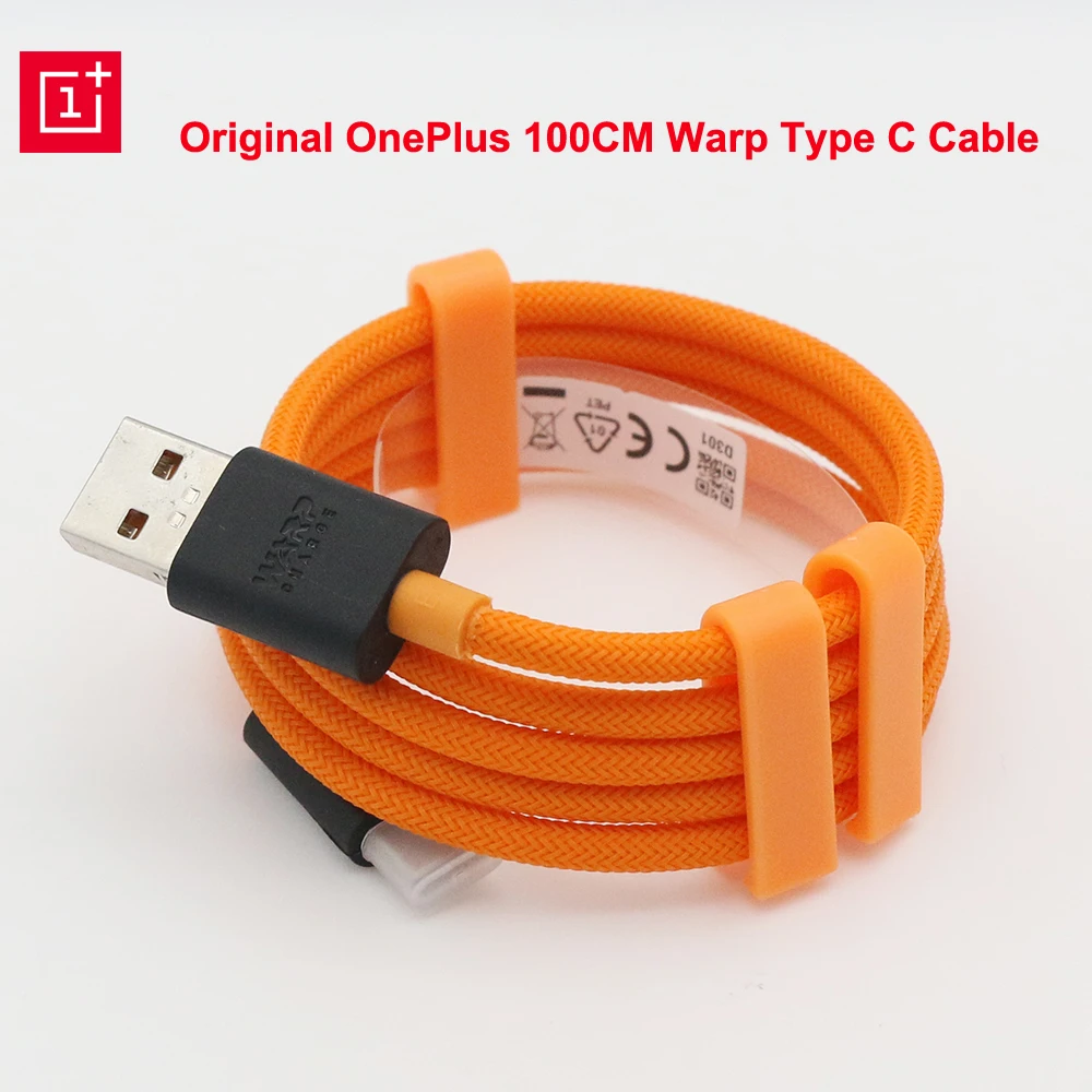 

Original OnePlus Warp Charger 30W 5V/6A Power EU Adapter McLaren Charger 6A Type C Cable For Oneplus 8 7 7T Pro 6T6 5 5t 3T 3