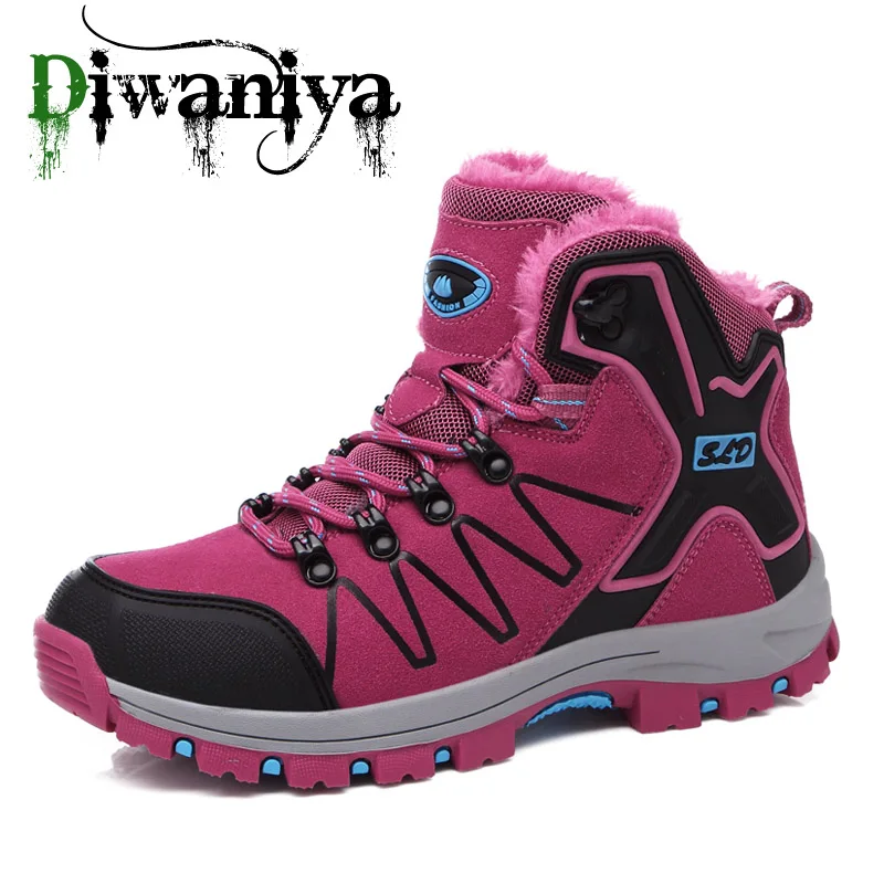 Новинка зимние женские Треккинговые водонепроницаемые ботинки с высоким берцем
