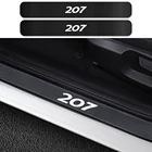4 шт., Защитная Наклейка на порог автомобиля для Peugeot 207