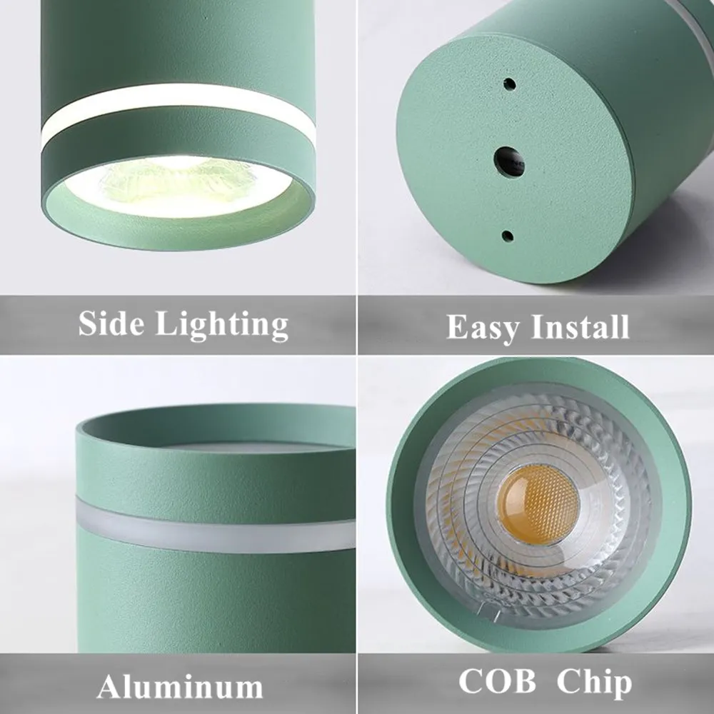 Яркий светодиодный потолочный светильник Macaron в скандинавском стиле