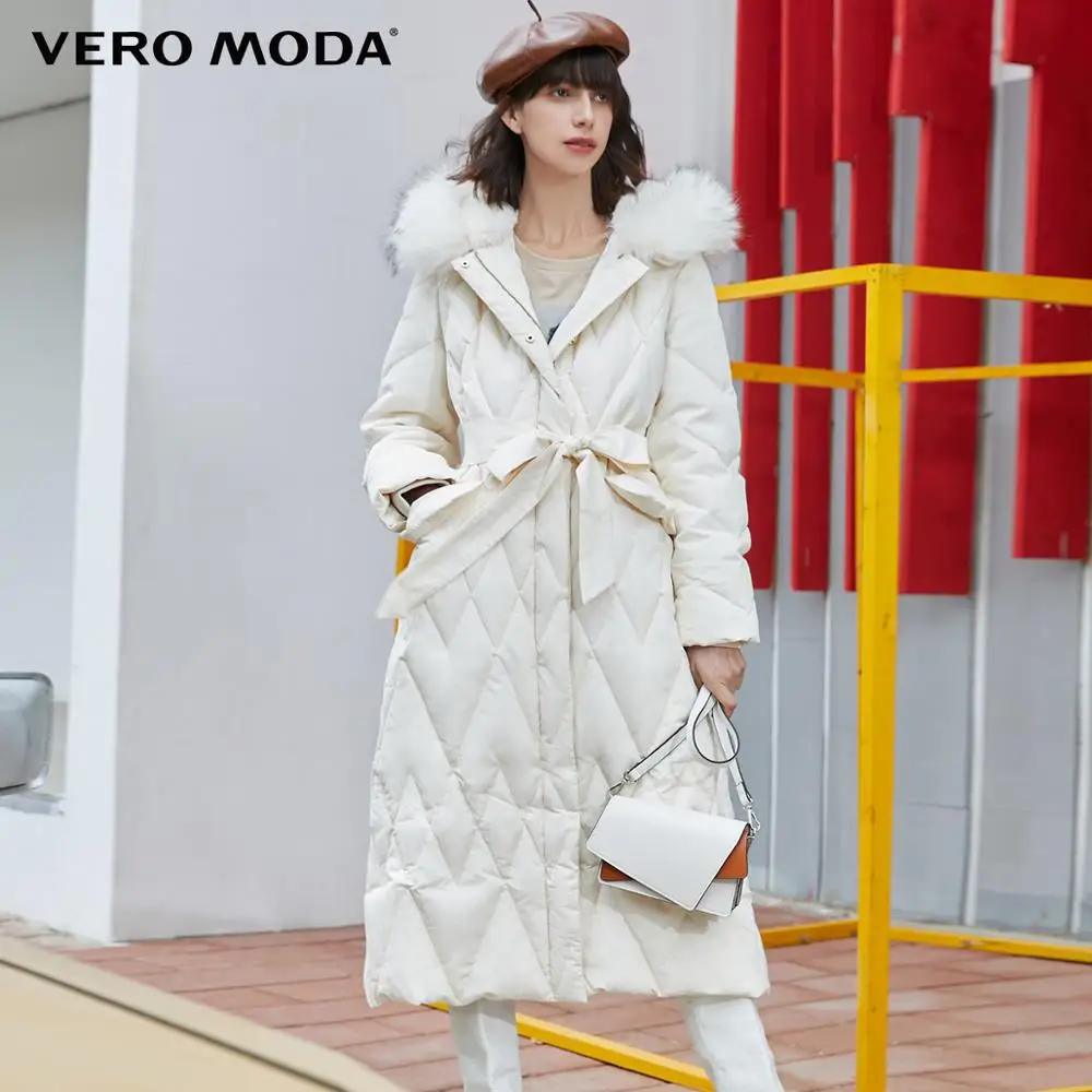 Женская длинная парка с поясом Vero Moda пуховик | 319412515|Женские пуховики|