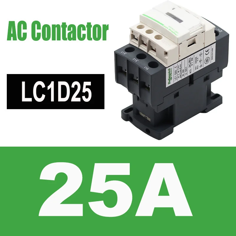 CJX2-2510 LC1-D25 контактор переменного тока 25 A 3-фазный 3-полюсный 380 В 220 110 36 24 Гц Din-рейка