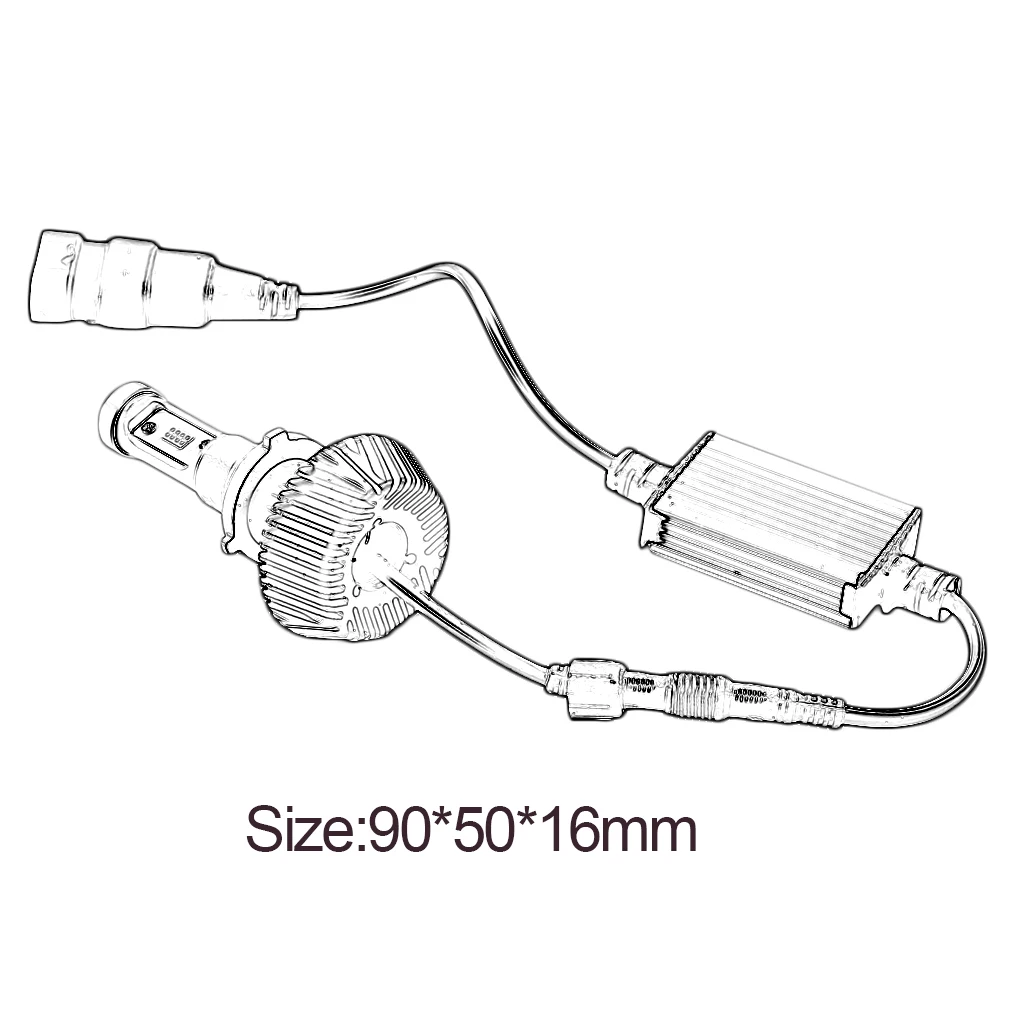 

1Set High Power 80W White Car Auto LED Head Light Lamp Bulbs 6000K 6600LM COB LED Headlights 9006 12000LM 6000K 80W