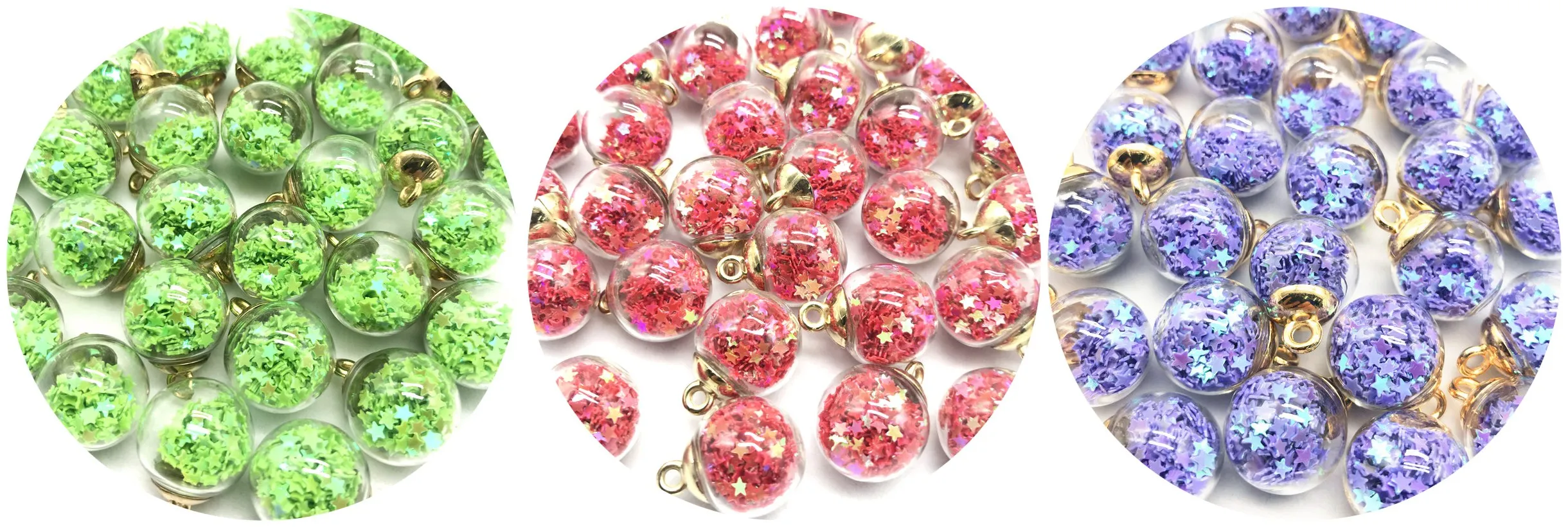 5/10 шт. 16 мм красочный прозрачный стеклянный шар фотофурнитура для изготовления