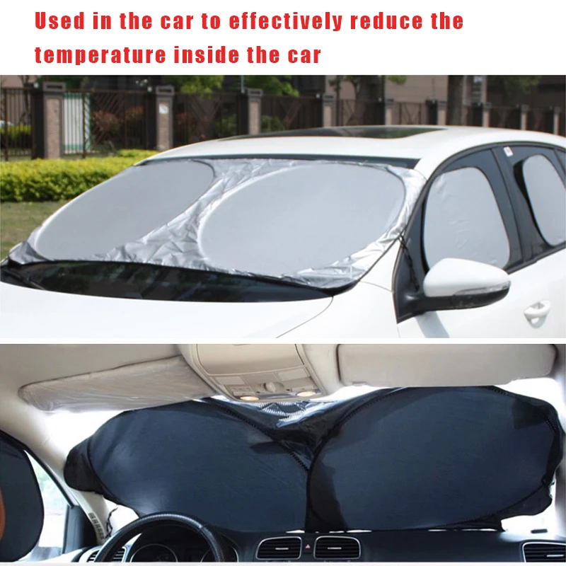 Car Styling Folding Jumbo Front Rear Window Sun Shade Auto Visor Windshield Block Cover Sunshade 150*70CM | Автомобили и