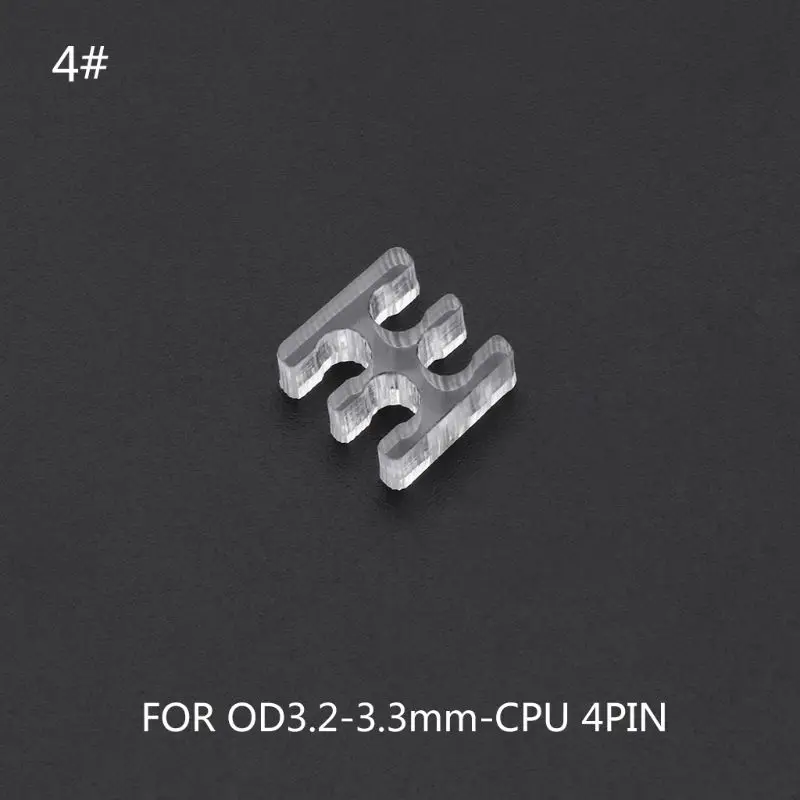 

Transparent Acrylic Cable Comb Clear Dresser For 2 mm Cables 4/5/6/8/24 Pin PC P9YE