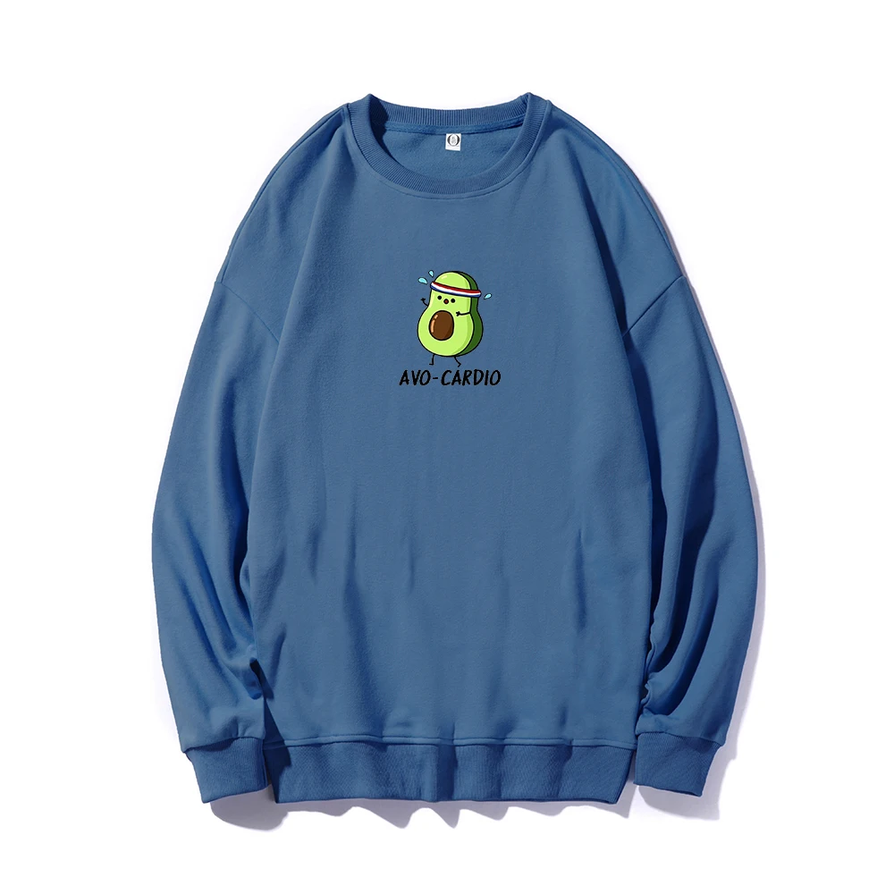 

Модные Повседневные свитшоты с длинным рукавом, забавные худи с рисунком авокадо, ольччан, корейские толстовки в стиле Харадзюку большого р...