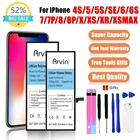 Для iphone 6s батареи для iphone 5s Замена акумуляторная батарея для iPhone 6S 5 SE 6 8 Plus X Xs Max Xr Замена мАч. аккумулятор 0 цикла
