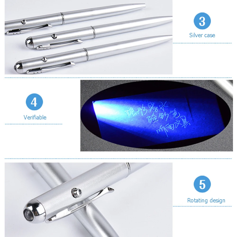 1 шт. Волшебная секретная Невидимая ручка с чернилами пластиковые шариковые