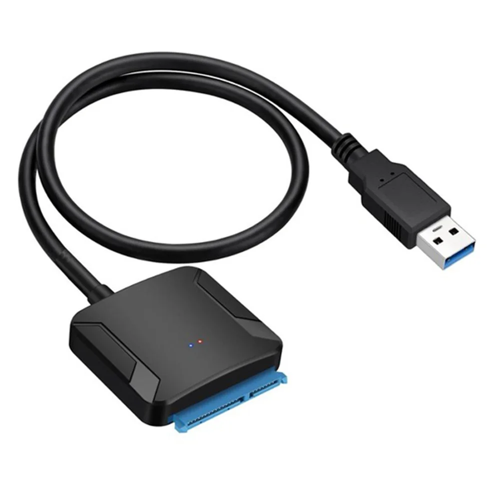 

High Quality Black USB3.0 Hard Drive Converter Cable Wire Adapter SATA Cables For Samsung Seagate WD 2.5 3.5 HDD SSD Adapter