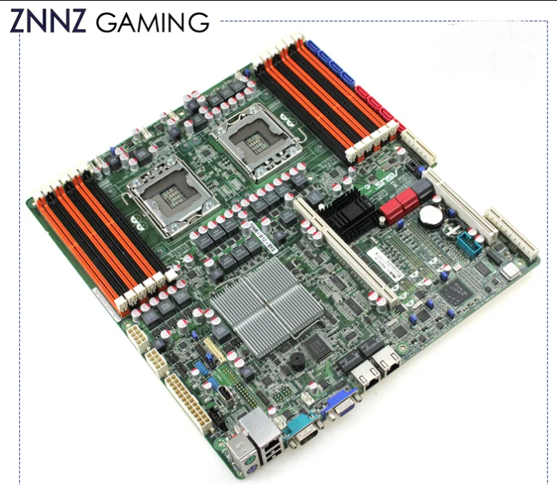 Оригинальная материнская плата для сервера версии 1366 pin X58 с поддержкой 56 12 слотов памяти