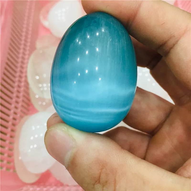 1 шт. камень кошачий глаз большого размера образец яйца драгоценный кристалл