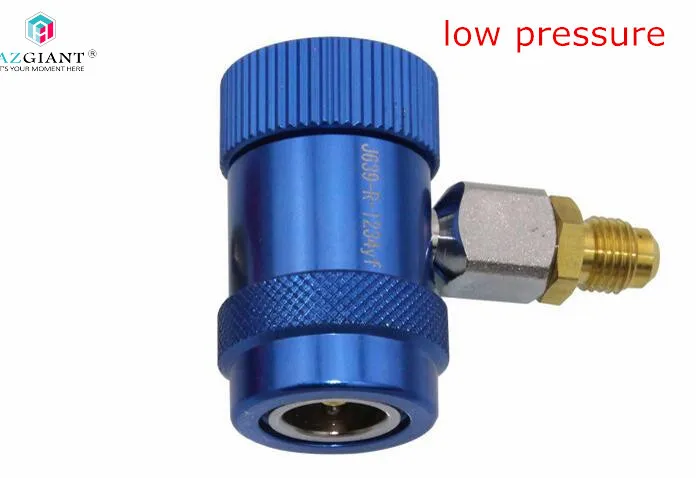 Low Side Coupler AZGIANT R1234YF Быстрый переходник адаптер для автомобиля хладагента Авто кондиционер быстрый разъем регулируемый A/C - Название цвета: Low Side Coupler