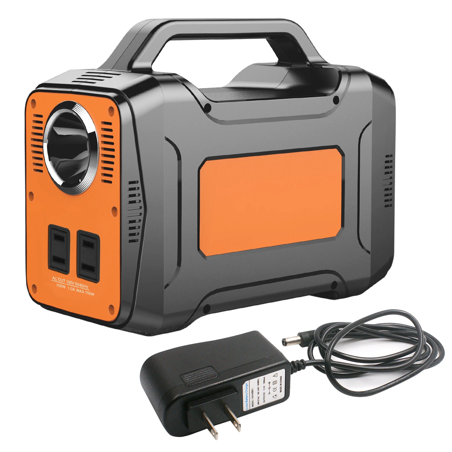 

130wh Portable Power Supply Solar Generator Emergency Power Station 12000mAh Rechargeable Lithium Battery Outdoors