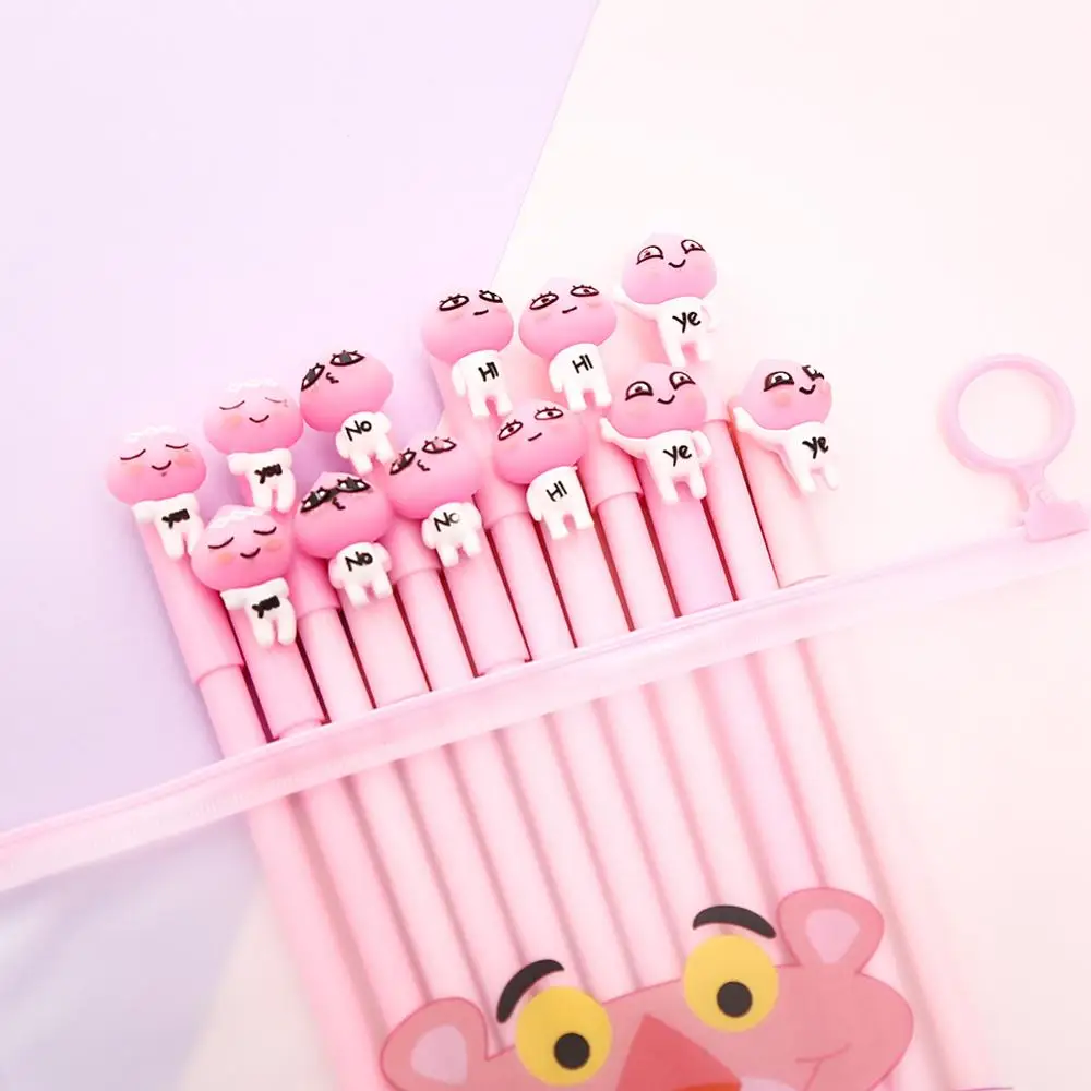 12 шт. корейский аниме персик гелевая ручка Kawaii мультфильм Стационарный магазин