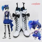 Аниме Черный Дворецкий Ciel Phantomhive Circle; Ботинки для костюмированной вечеринки; Обувь для косплея на высоком каблуке со шнуровкой для женщин и мужчин; Костюм; Любой Размер