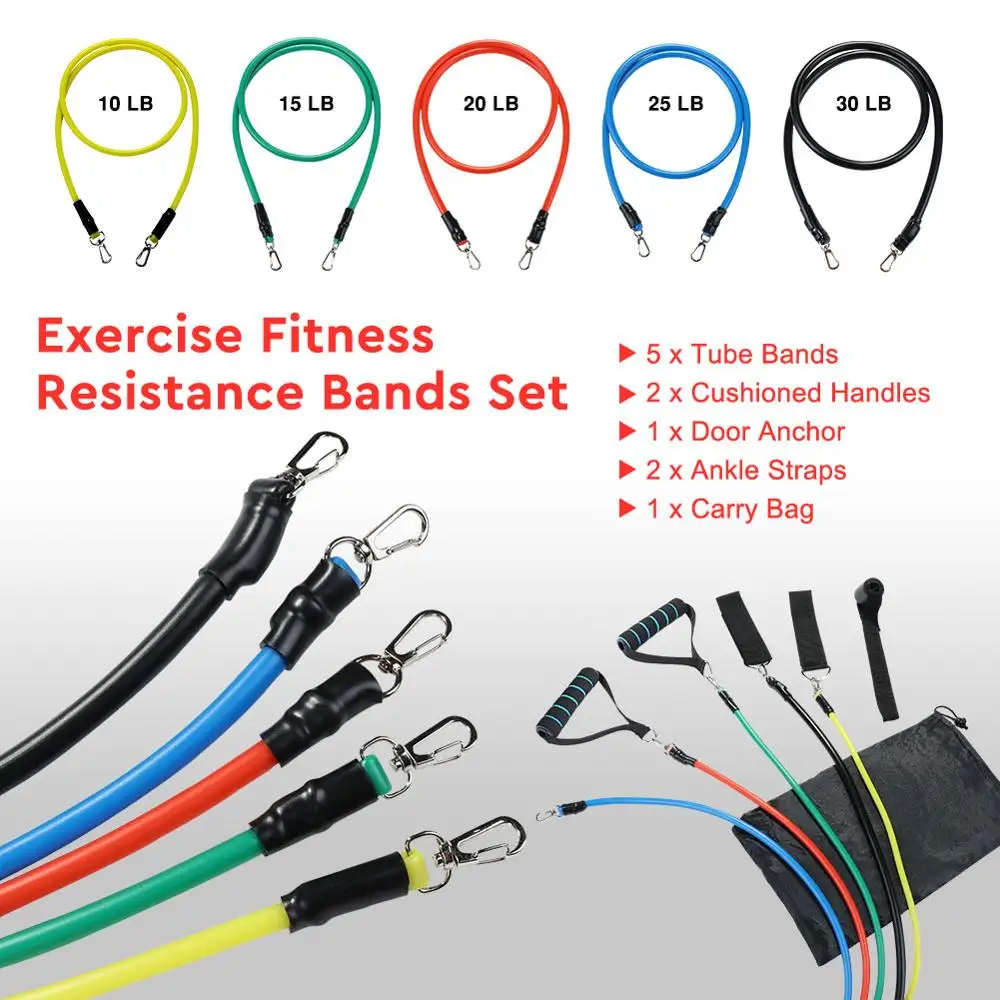 11 шт./компл. эластичные ленты для фитнеса|Эспандеры| |