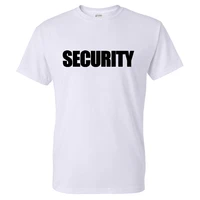 fashion t shirt security solid color letter print retro men women o neck casual tshirt sport tees cotton shirt tops unisex