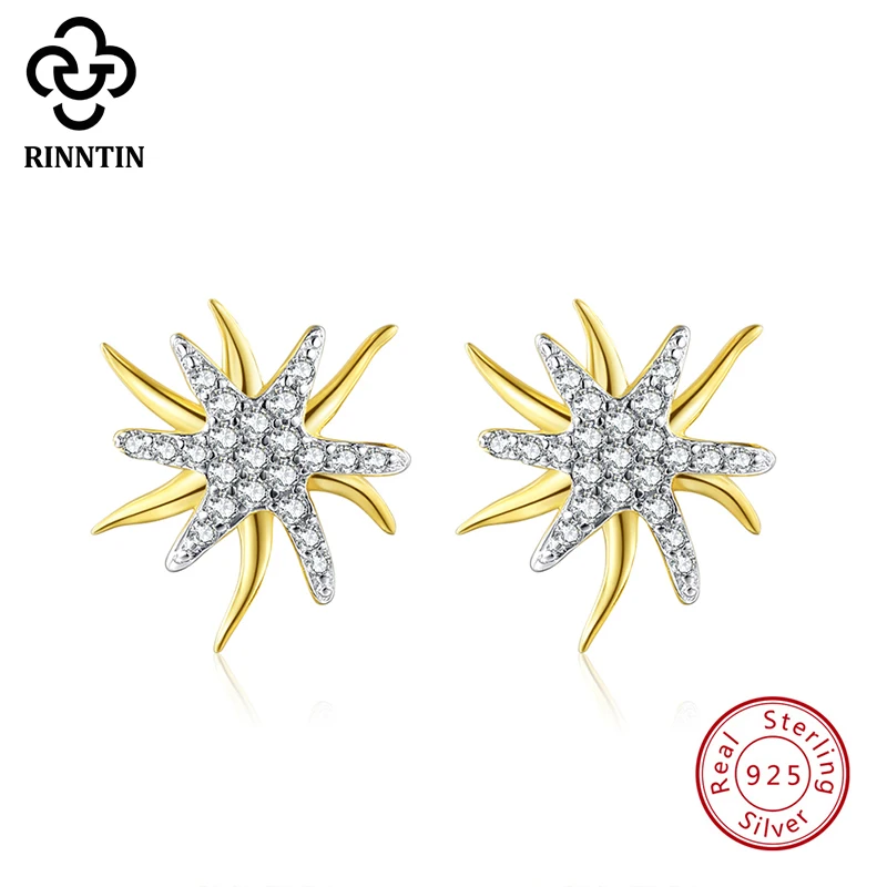 Женские серьги гвоздики из серебра 925 пробы с фианитом|Серьги-гвоздики| |