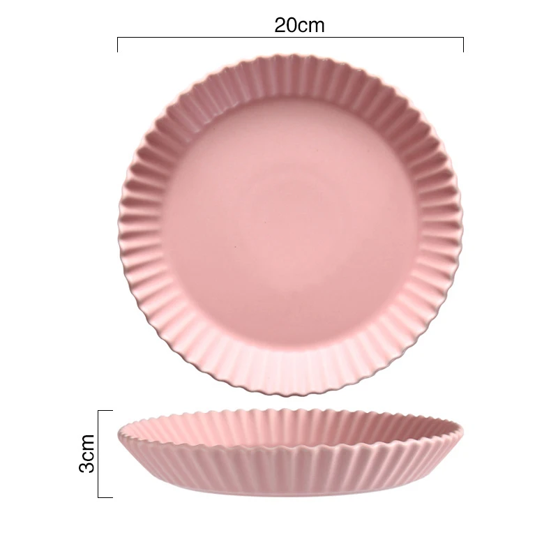 Креативные керамические десертные тарелки в скандинавском стиле для фруктов
