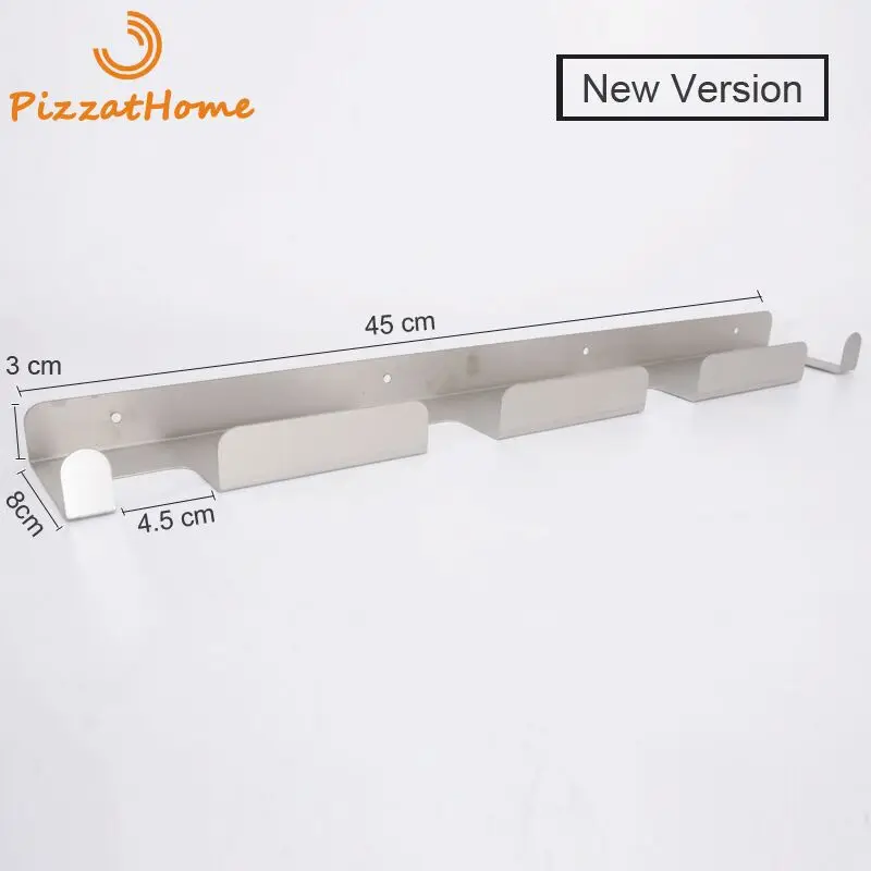 PizzAtHome Лопата для пиццы настенная стойка матовый Нержавеющая сталь пиццы, вешалка для полотенец Настенная вешалка для тяжелых условий эксп... (art.: 3920b428e10ef) - 3920b428e10ef
