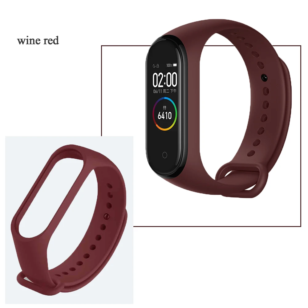 Mi Band 4 ремешок Цветной силиконовый браслет для Mi Band 4 3 ремешок для Mi Band 4 NFC Сменные аксессуары