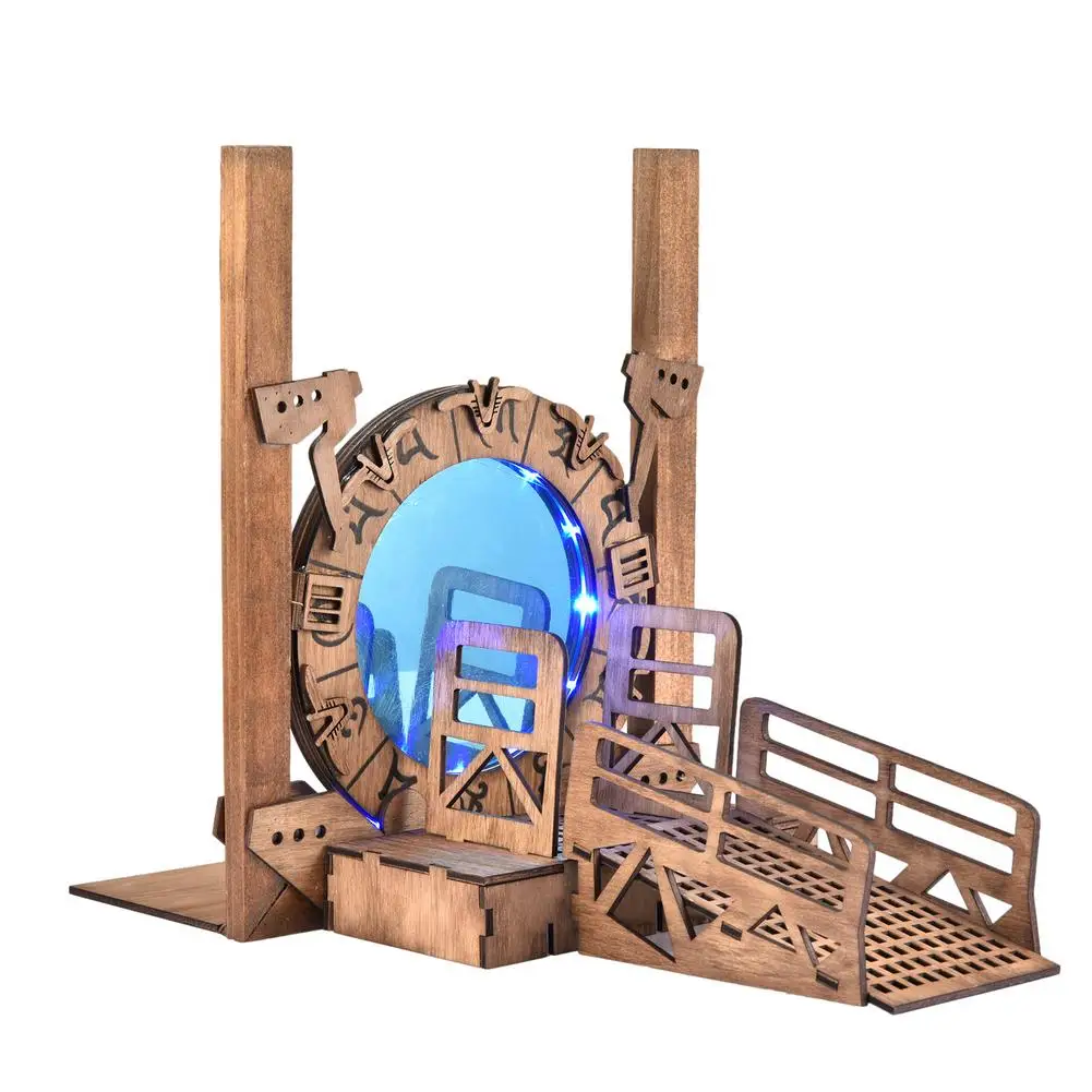 

Stargate Bookend Galaxy Gate Bookends Creative Cross-Border Time Tunnel Magical Portal Bookends For Office Book Shelf Decoration