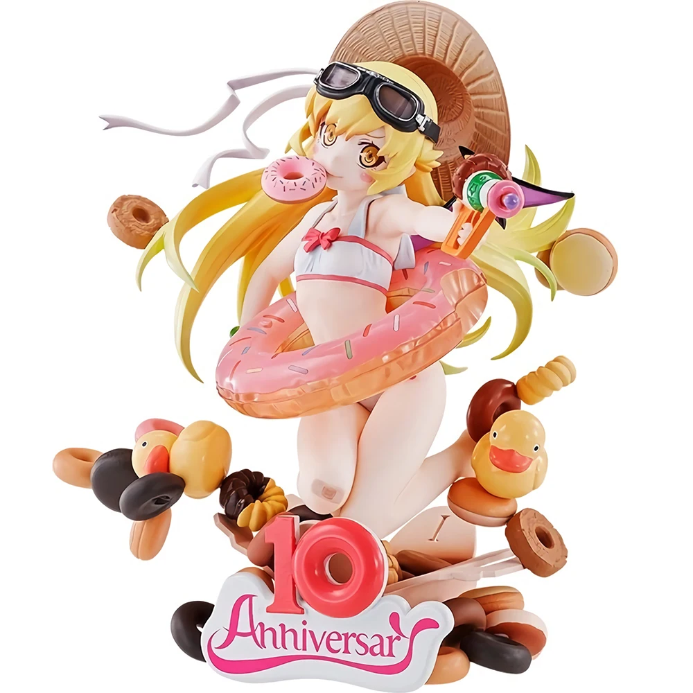 

Judai Original Banpresto Monogatari Series 10th Anniversary Oshino Shinobu Kiss-shot Swimsuit PVC Action Figure Model Doll Toys