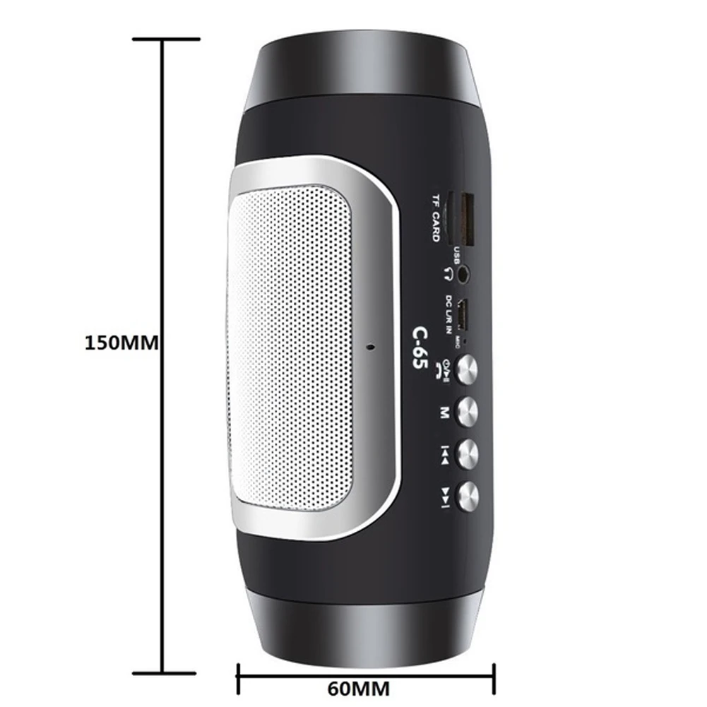 Bluetooth Колонка Беспроводная портативная с сабвуфером и FM радио|Всепогодные АС| |