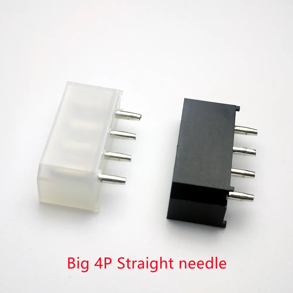50 шт./1 лот molex белая или черная большая 4P 4D гнездовая прямая полая игла для ПК