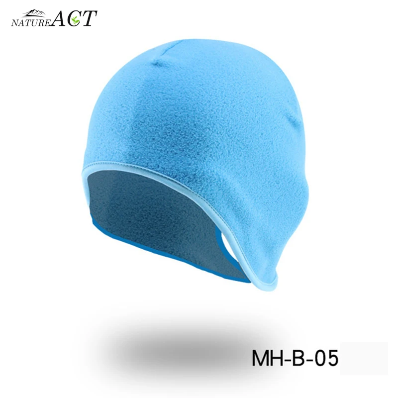 MHB Sky Blue Уличная спортивная теплая ветрозащитная шапка для бега, катания на лыжах, велосипедная шапка, шапочка для осени и зимы, шапка для катания на лыжах, ветрозащитная термальная шапка для верховой езды - Цвет: MHB Sky Blue