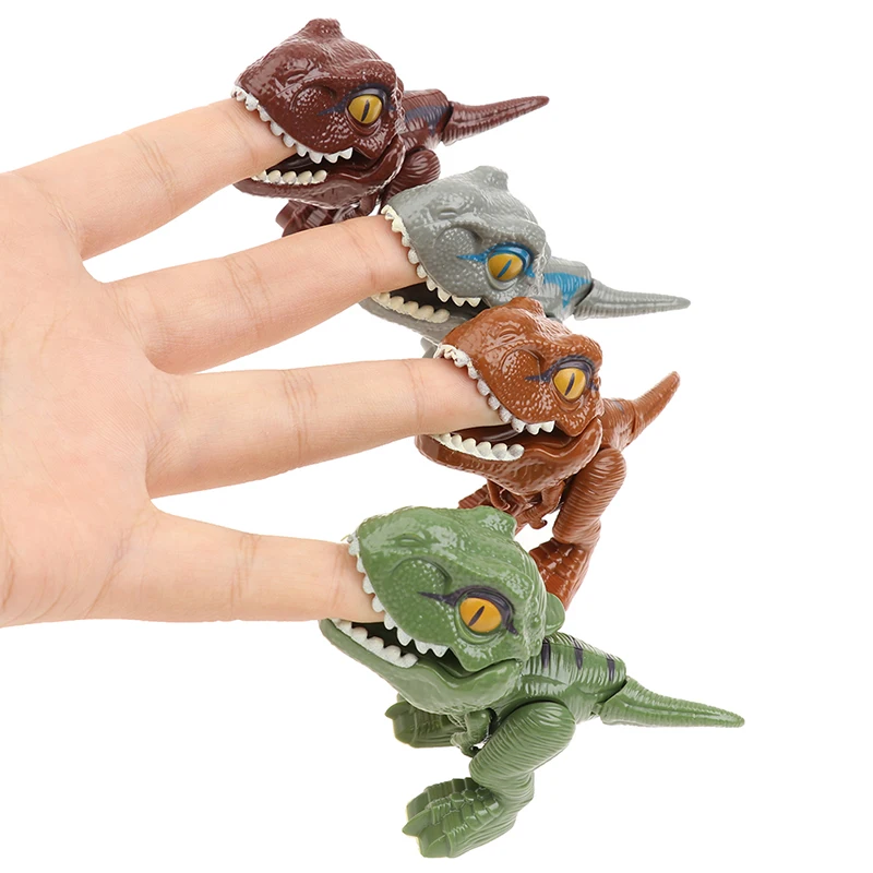 

4 шт./компл. пальчиковые игрушки-Динозавры, Необычные игрушки-тринозавры, игрушки-тринозавры