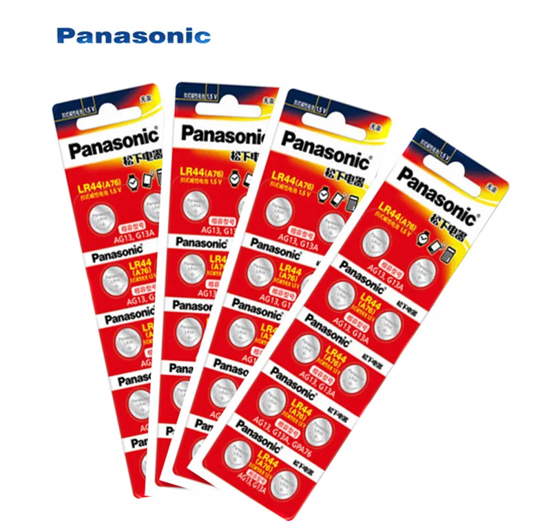 Литиевая батарея для Panasonic LR44 A76 AG13 G13A LR1154 357A SR44 1 5 в 40 шт.|Часовые батарейки| |