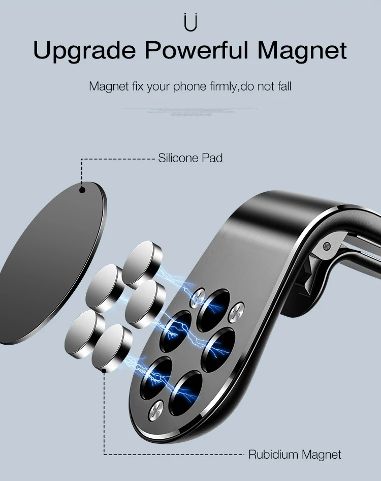 Автомобильный магнитный держатель для телефона Air Vent Mount Stand L shape For Hauwei iPhone samsung gps металлический магнит держатель для мобильного телефона кронштейн