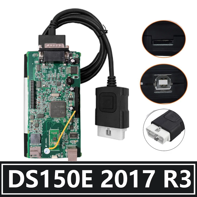 Диагностический DS150E белобочка 2017.R3 Bluetooth 2021 лучший новый VCI Vd 2017 R1 кейгена на CD Obd2