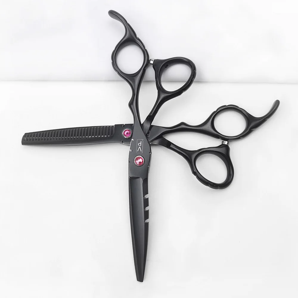 

6" JP 440C Professional Stainless Steel Hair Scissors Salon Cutting + Thinning Hairdressing Shears Regular Blade Styling Tools
