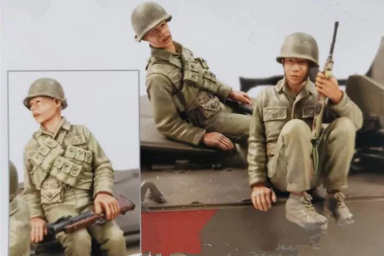 1/35 модельная фигурка из смолы разобранный Неокрашенный набор // 1017(2