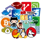 72 шт. интернет-Java JS Php Html облачный Docker Bitcoin язык программирования APP логотип крутые наклейки для ноутбука автомобиля наклейки сделай сам F4