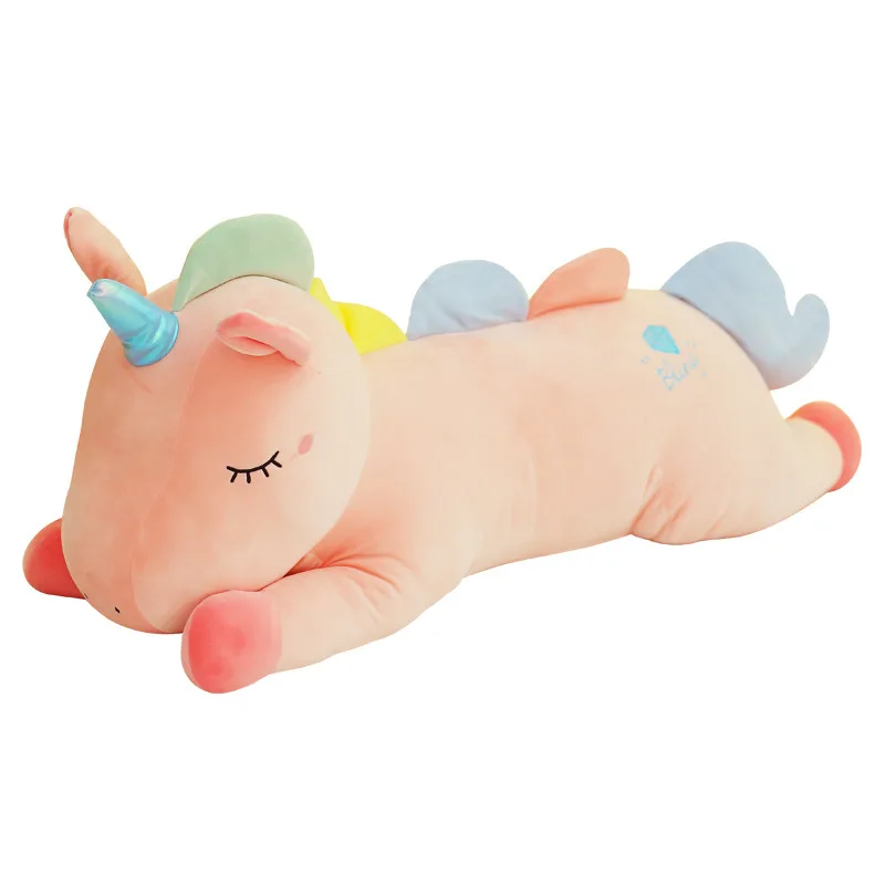 

Unicorn doll plush toy rainbow unicorn horse doll large doll sleeping long pillow girl gift