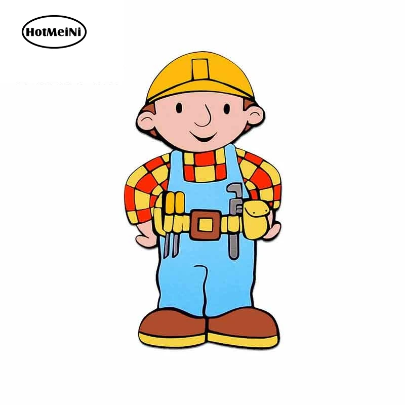 HotMeiNi 13 см x 7 1 для Боба The Builder аниме виниловые наклейки на машину JDM шлем