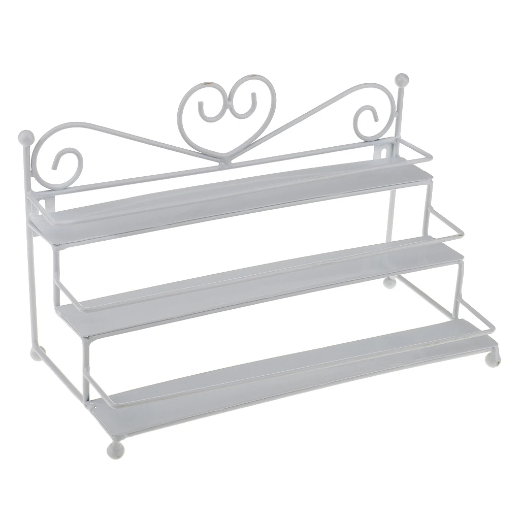 3 яруса металлический дизайн сердца косметический лак для ногтей стеллаж