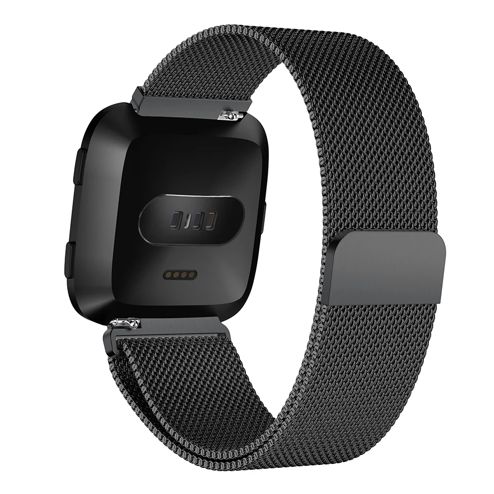 2 Размеры для Fitbit Versa Lite Миланский Разделение Магнитный Нержавеющая сталь умные часы с ремнем полоса Аксессуары для замены